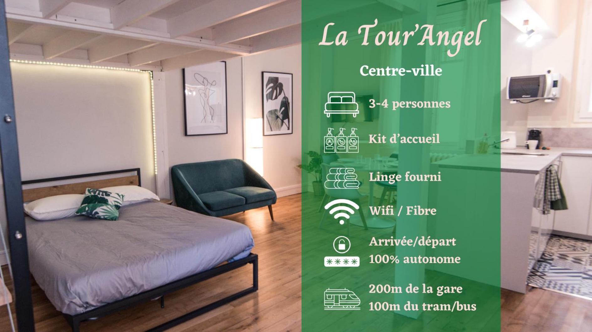 Hypercentre - Gare - La Tour'Angel Apartamento Tours Exterior foto